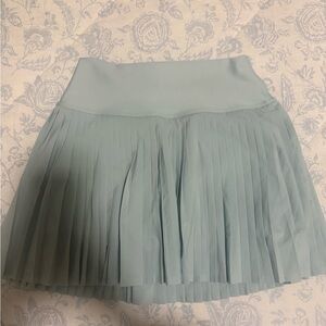 ALO mint green pleated skirt